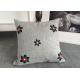 Embroidered Elegant Decorative Cushion Covers 100% Cotton For Couch / Sofa