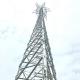 Self Supporting 4 Legs Telecommunication Steel Tower Galvanized 100m