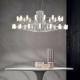 Nordic design Led Chandelie three-story Coppelia modern led chandeliers(WH-MI-91)
