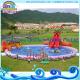 Inflatable Aqua Park , Above Ground Portable Water Park Infltable Slide with Pool
