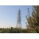 ASTM A572 Grade 50 Transmission Steel Tower 8 - 100m Height With 4 Legs