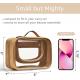 Lightweight Waterproof 2 Layer Travel Toiletry Bag Clear Makeup Bag With Zipper