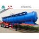 18000 Liters Stainless Steel Acid Tanker Trailer Long Using Life With BPW Axles
