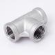High Pressure Forged Carbon Steel / Stainless Steel Threaded Fittings Tee 3000/6000/9000Lbs