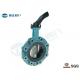 NBR Lined Marine Butterfly Valves Ductile Iron Made Lugged & Tapped