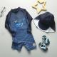 Adult Boys Swimwear Sets Digital Printing Stylish Boys Swimwear UPF 50+ Sunprotection