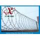 Security Fencing Cross Razor Barbed Wire / Stainless Steel Razor Combat Wire