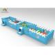 Bright Blue Ice Snow Theme  Blow Up Obstacle Course With Digital Printing