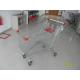 Zinc Plating Large Wire Shopping Carts 240L With Anti UV Handle Cap