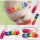 The new European and American children hair jewelry six polygonal flower hair color