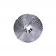 Anodic Oxidation Knurling Wheel Custom Machined Parts Silver Aluminum Alloy ISO9001
