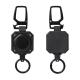 Deyi Badge Reel Impact Resistance ID Badge Reels Wire Rope Key Ring Aluminum Ring Carbon Fiber-Texture