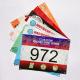 Digital Plate Sport Race Bib Number Cloth Customized Athletic Number Book for Marathon Running Events