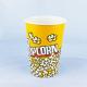 Single Wall Disposable Paper Buckets 46oz Printing Logo Popcorn Tub
