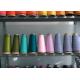 Auto Cone Dyed Spun Polyester Yarn 8S - 40S Semi Dull Soft Hand Feeling