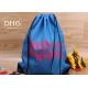 Gym Sack Drawstring Bag Backpack , Waterproof String Backpack Navy Blue