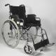 Drop Back Detachable Footrest Folding Steel Wheelchair Simple Storage Easy Transportation