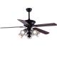 Classic 52In American Ceiling Fan Plywood Blades With Remote Control