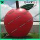 Custom Red Inflatable Products 5M Oxford Inflatable Apple For Advertisement