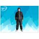 Black Disposable Coveralls Suit Waterproof With Knitted Cuff