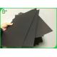 SGS Certified 400GSM 450GSM Uncoated Solid Black Cardboard For Gift Package Paper