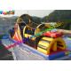 Popular Car Inflatables Obstacle Course , Tunnel Inflatable Obstacle With Lead Free