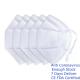 Foldable N95 Mask Damp - Proof Disposable Dust Mask White Color 3d Solid Arc Design Smooth Breathing