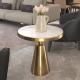 Contemporary design Round Gold stainless steel Marble top  Bistro table Corner table Pub table for hotel Club Cafe