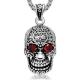 Men's Necklace Vintage Old Stainless Steel Skull Pendant Necklace(SP407)