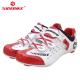 Pearl White MTB Breathable Cycling Shoes Indoor Compatible With Cleats