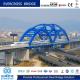 Permanent Assembly Steel Modern Arch Bridge Large Span Big Loading Capacity