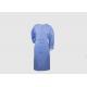 Blue Disposable Surgical Gown Anti Bacterial Size 120 * 140cm ISO Certificated