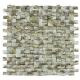 Golden Diamond Shell Mosaic Tile For Bathroom Wall Panels 3D Glossy Surface