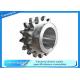 ISO9001 Forged Double Roller Chain Sprockets DIN C45 Steel