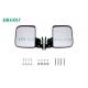 Black Folding Golf Cart Side View Mirrors Universal Convex Design Easy To Install