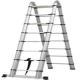 Aluminium Multipurpose Telescopic A Frame Ladder 150kg