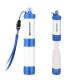 Portable Personal Water Filter Straw 0.01 Micron 3 Stage Camping Water Purifier