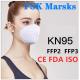 N99 N95 KN95 Surgical Mask Foldable Design For Anti Pollution Bacteria And Viruses