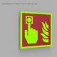 100g Call Point Photoluminescent Fire Signs Glow In The Dark ISO9001 Certificate