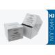 White Square Cosmetic Paper Boxes For Perfume / Coconut Oil , Free Sample