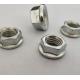 Stainless Steel DIN6926 Hex Flange Lock Nut With Nylon Insert For Machinery