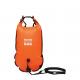 backpack dry bag open water swim lane marker marker buoys yellow safety