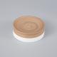 wooden white resin round soap dish for 5-star hotel bathroom accessories