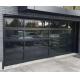 Manual Or Automatic Opening Water Tightness Class 3 Transparent Garage Door Aluminum Alloy Glass Material
