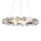 Modern Cicle Glass Crystal Ball Stone Gem Radial Ring LED Chandelier(WH-MI-142)