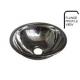 Marine Oval Stainless Steel Round Bottom Brushed Finish Sink Sale