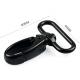 38mm Black Metal Swivel Snap Hook for Bag Straps Durable and Sturdy Design