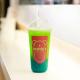 Disposable Plastic Drinking Cup 20oz, FDA Certified for boba cups