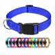 Adjustable Safety Personalized Pet Collars Nylon Dog Collars With Buckle