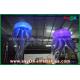 190T Nylon Cloth Jellyfish Inflatable Lighting Decoration With Led Light Party